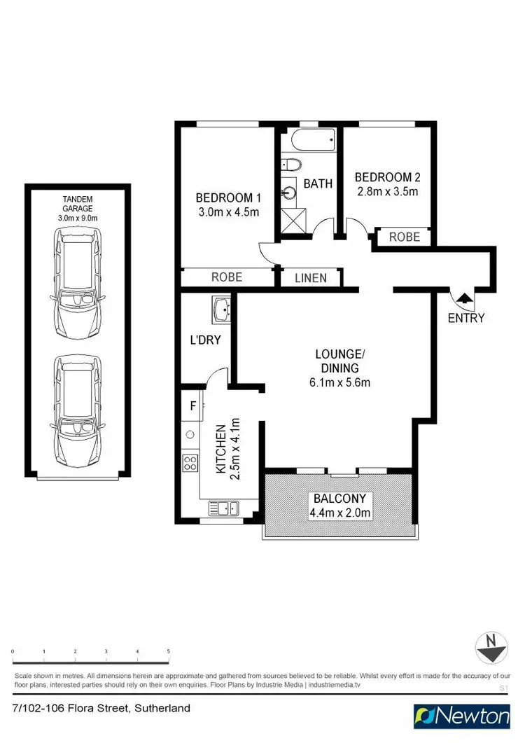 Floorplan of Homely apartment listing, 7/102-106 Flora Street, Sutherland NSW 2232