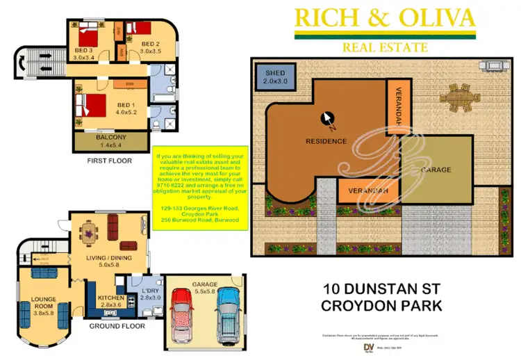 Floorplan of Homely house listing, 10 Dunstan Street, Croydon Park NSW 2133