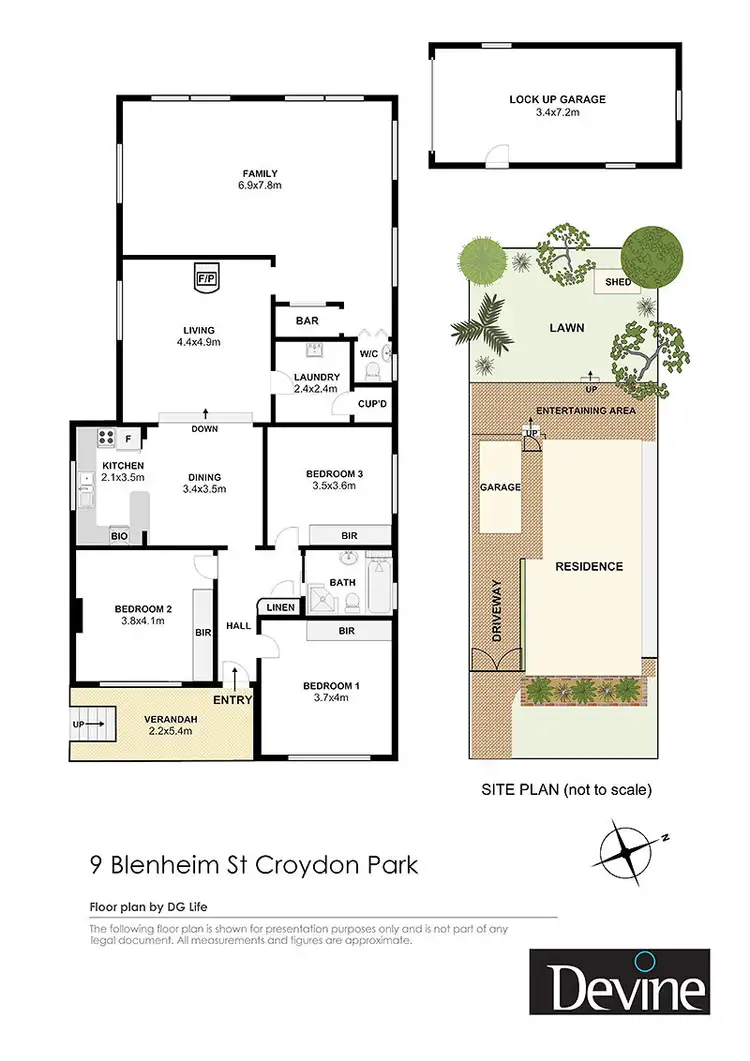 Floorplan of Homely house listing, 9 Blenheim St, Croydon Park NSW 2133
