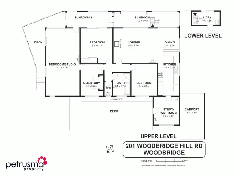 Floorplan of Homely house listing, 201 Woodbridge Hill Road, Woodbridge TAS 7162