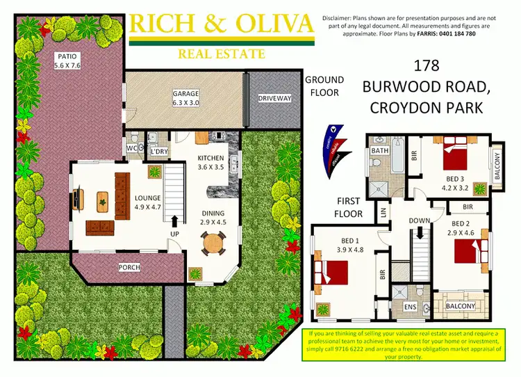 Floorplan of Homely semi-detached listing, 178 Burwood Road, Croydon Park NSW 2133
