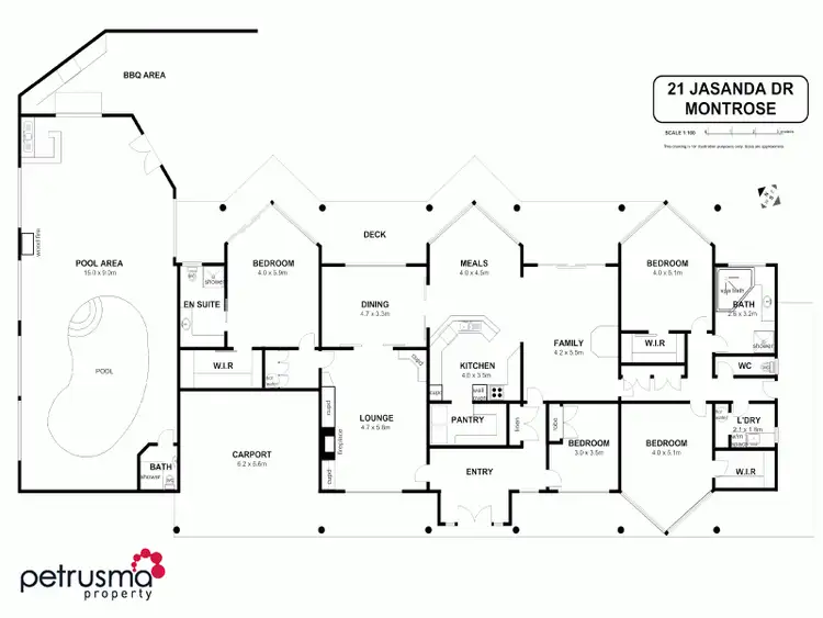 Floorplan of Homely house listing, 21 Jasanda Drive, Montrose TAS 7010