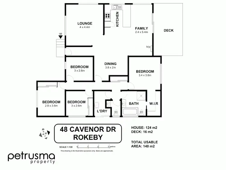 Floorplan of Homely house listing, 48 Cavenor Drive, Rokeby TAS 7019