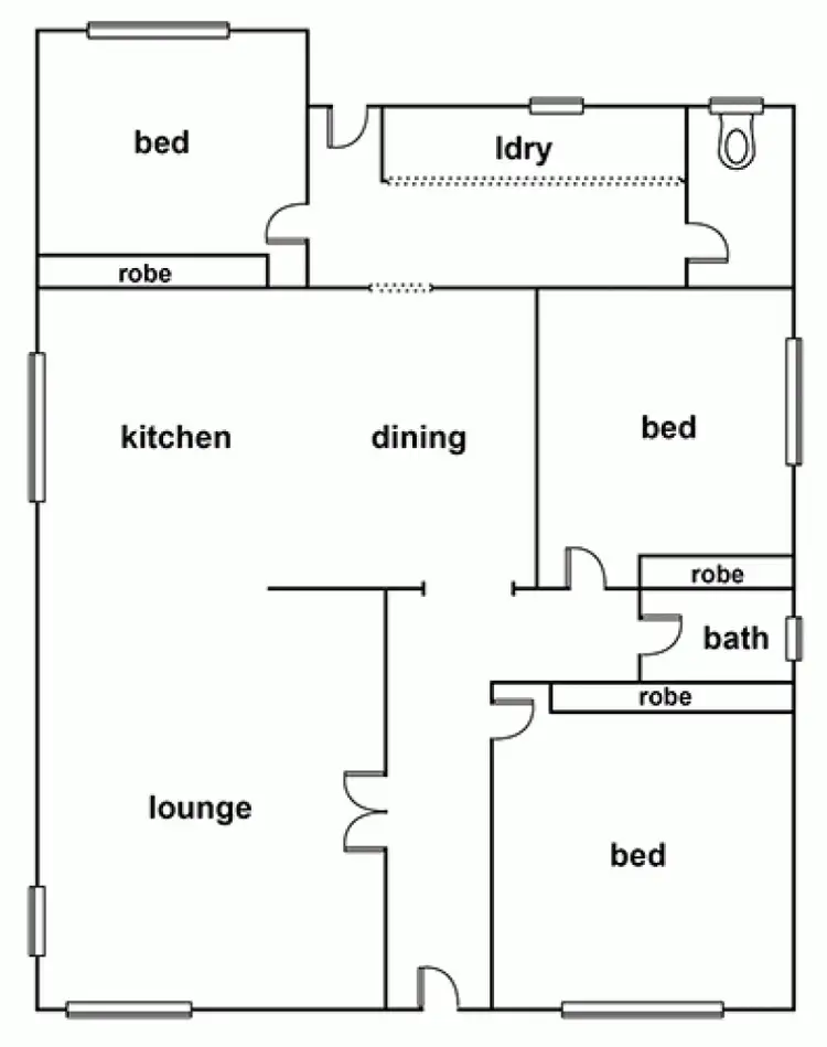 Floorplan of Homely house listing, 57 Williams Road, Horsham VIC 3400