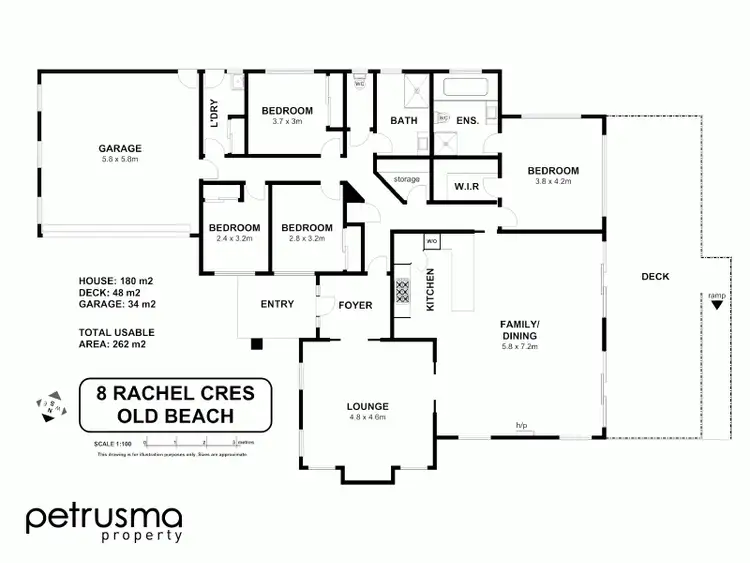 Floorplan of Homely house listing, 8 Rachel Crescent, Old Beach TAS 7017