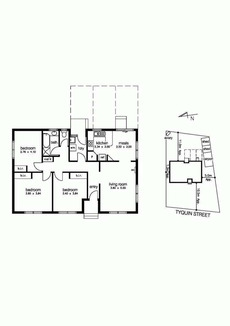 Floorplan of Homely house listing, 35 Tyquin Street, Laverton VIC 3028