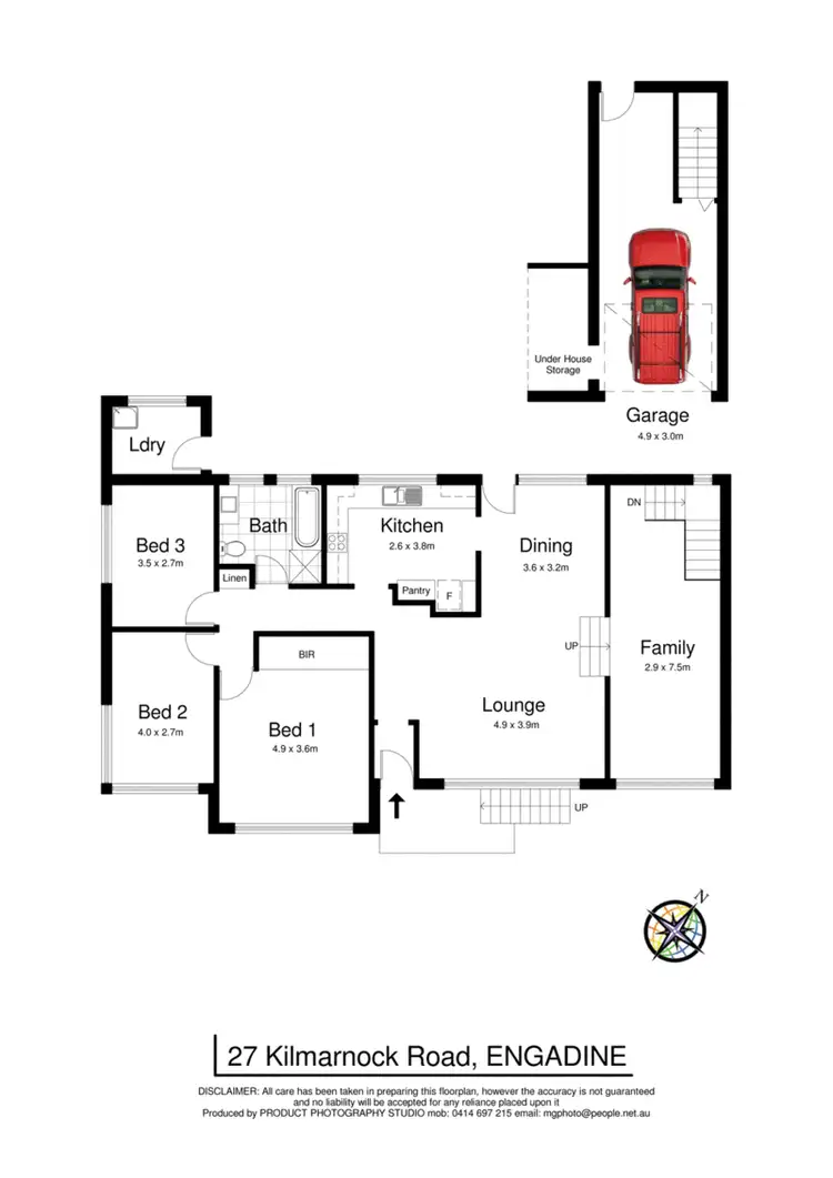 Floorplan of Homely house listing, 27 Kilmarnock Road, Engadine NSW 2233