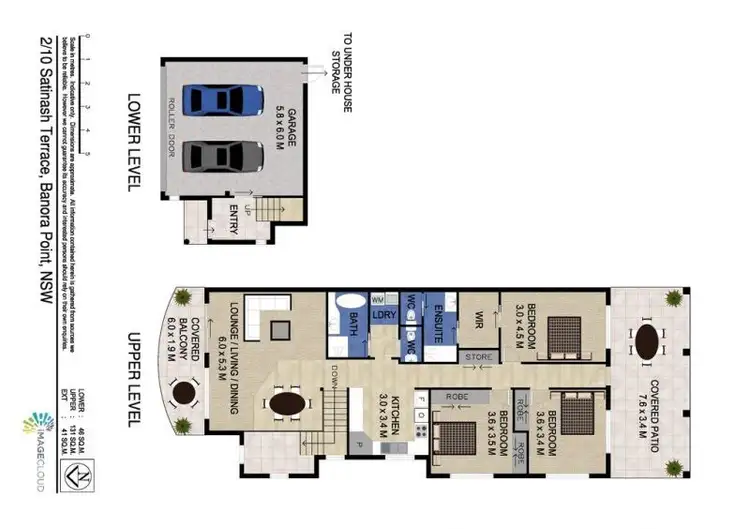 Floorplan of Homely semi-detached listing, 2/10 Satinash Tce, Banora Point NSW 2486