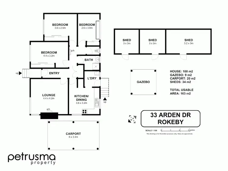 Floorplan of Homely house listing, 33 Arden Drive, Rokeby TAS 7019
