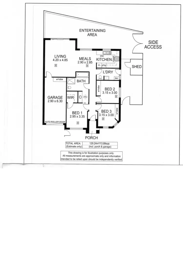 Floorplan of Homely house listing, 1C Vinall Street, Dover Gardens SA 5048