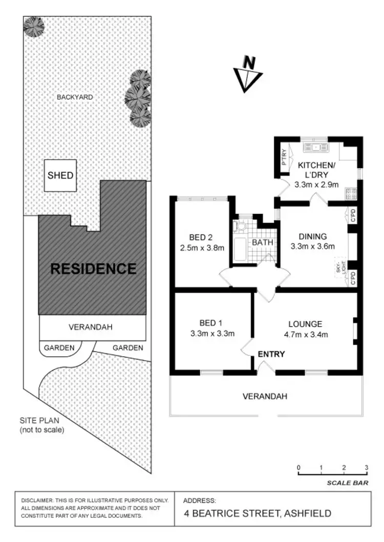 Floorplan of Homely house listing, 4 Beatrice Street, Ashfield NSW 2131