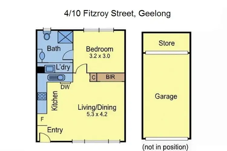 Floorplan of Homely unit listing, 4/10 Fitzroy Street, Geelong VIC 3220