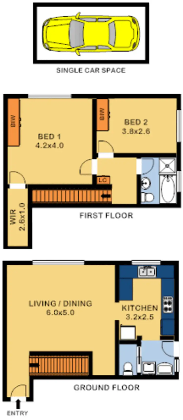 Floorplan of Homely house listing, 4/12 Wentworth Street, Croydon Park NSW 2133