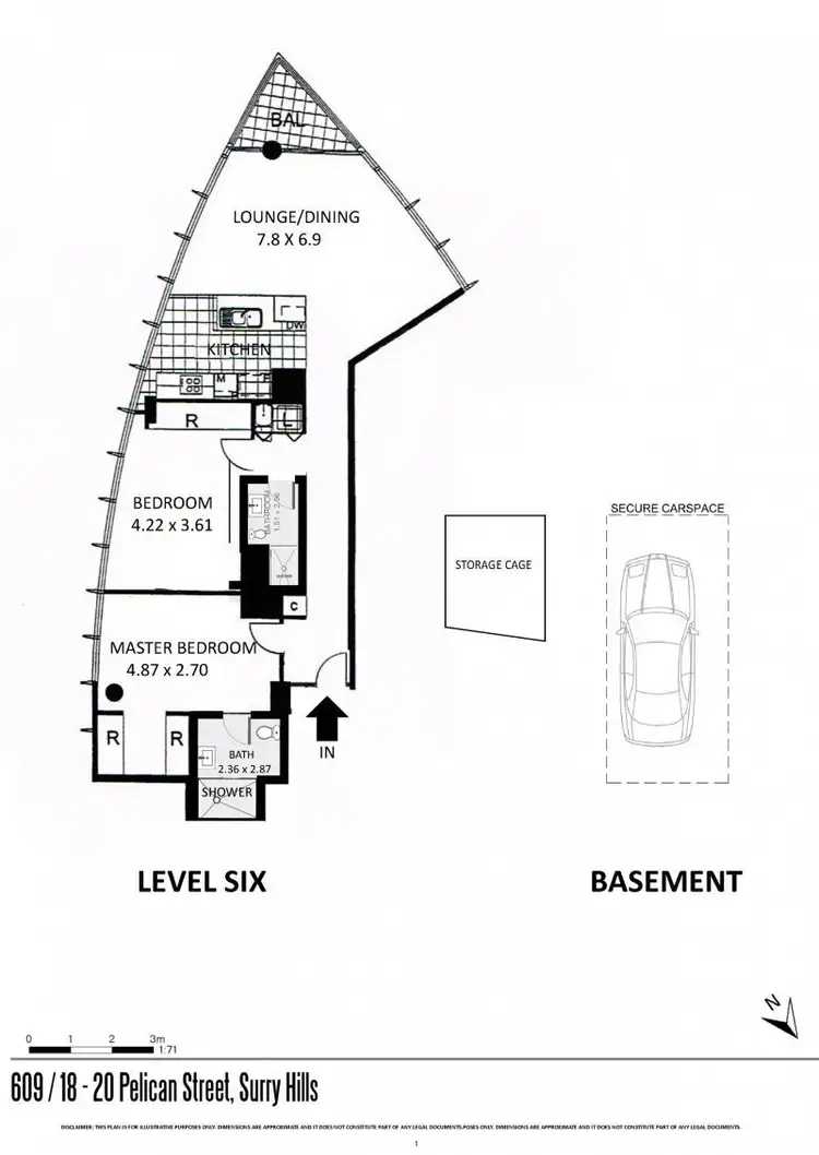 Floorplan of Homely apartment listing, 609/18-20 Pelican Street, Surry Hills NSW 2010