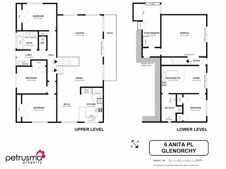 Floorplan of Homely house listing, 6 Anita Place, Glenorchy TAS 7010