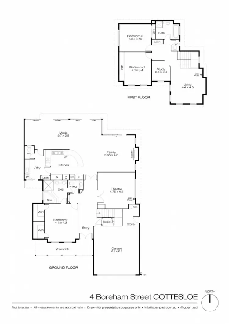 Floorplan of Homely house listing, 4 Boreham Street, Cottesloe WA 6011