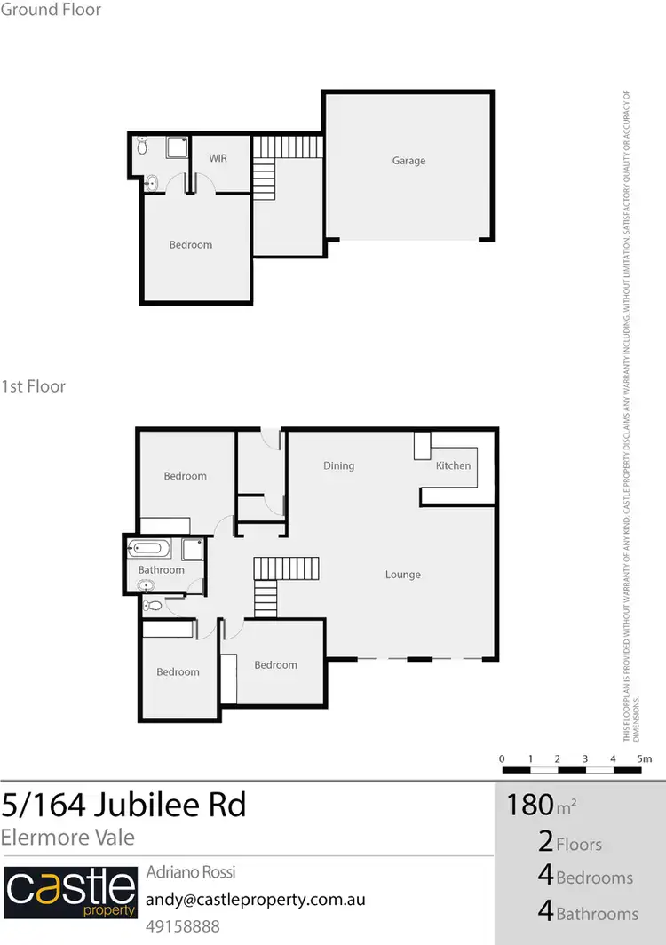Floorplan of Homely house listing, 5/164 Jubilee Road, Elermore Vale NSW 2287