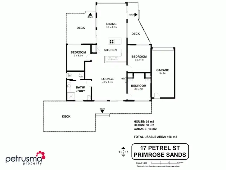 Floorplan of Homely house listing, 17 Petrel Street, Primrose Sands TAS 7173
