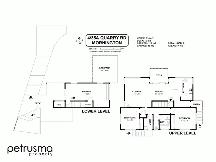Floorplan of Homely unit listing, 4/35A Quarry Road, Mornington TAS 7018
