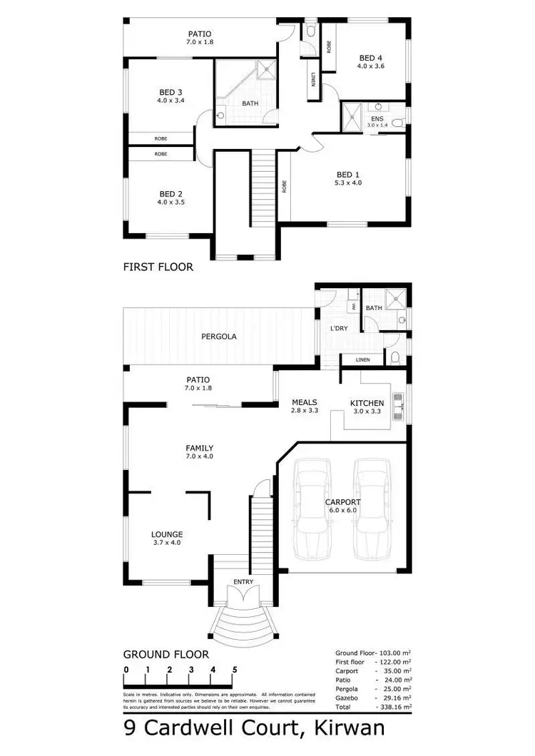 Floorplan of Homely house listing, 9 Cardwell Court, Kirwan QLD 4817