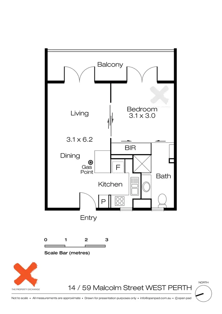 Floorplan of Homely apartment listing, 14/59 Malcolm Street, West Perth WA 6005