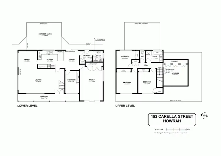 Floorplan of Homely house listing, 152 Carella Street, Howrah TAS 7018