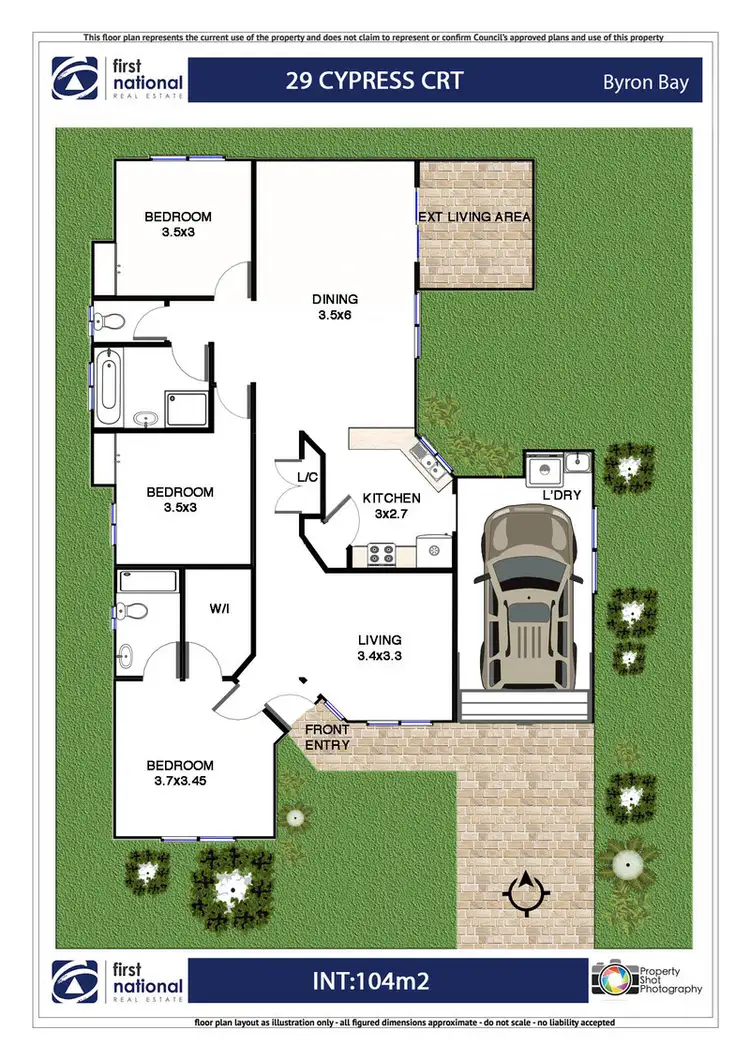 Floorplan of Homely house listing, 29 Cypress Court, Byron Bay NSW 2481