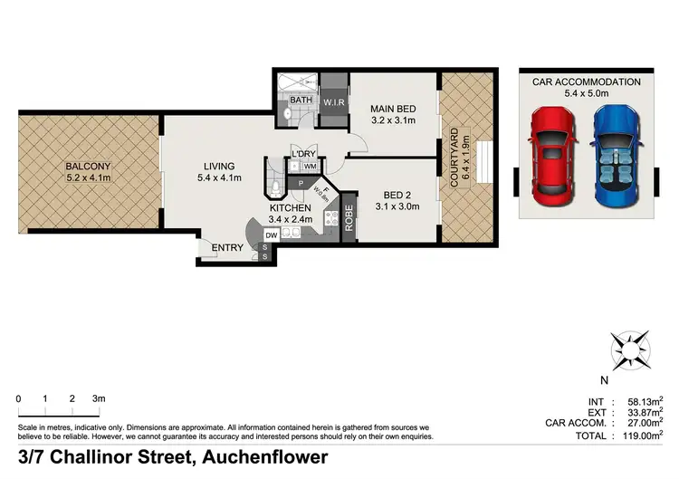 Floorplan of Homely apartment listing, 3/7 Challinor Street, Auchenflower QLD 4066