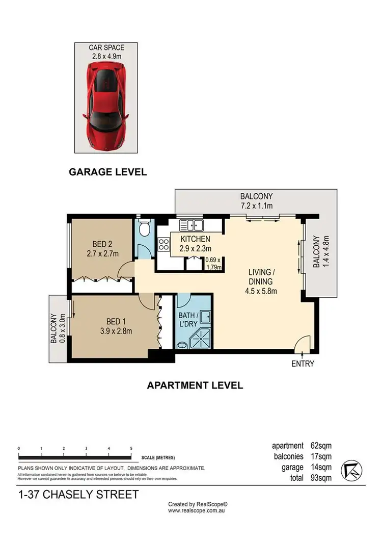 Floorplan of Homely unit listing, 1/37 Chasely Street, Auchenflower QLD 4066