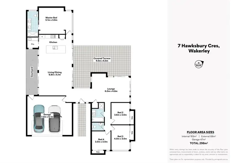 Floorplan of Homely house listing, 7 Hawksbury cres, Wakerley QLD 4154