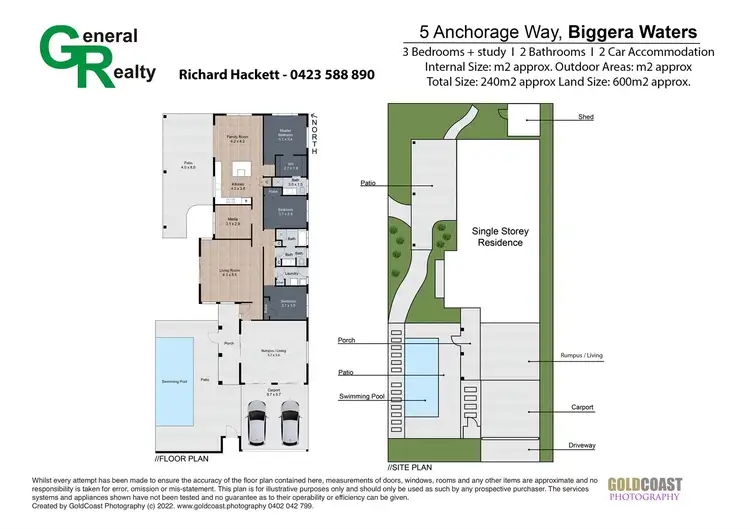 Floorplan of Homely house listing, 5 Anchorage way, Biggera Waters QLD 4216