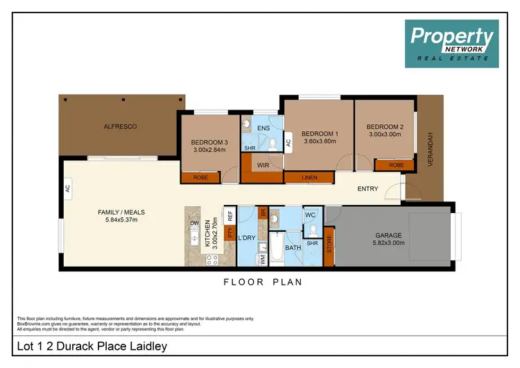 Floorplan of Homely townhouse listing, Unit 2 Lot 1/2 Durack Place, Laidley QLD 4341