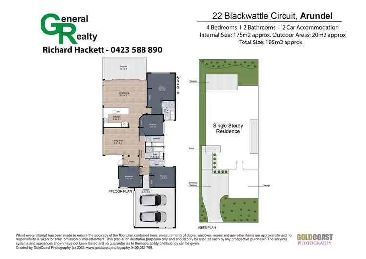Floorplan of Homely house listing, 22 Blackwattle Circuit, Arundel QLD 4214