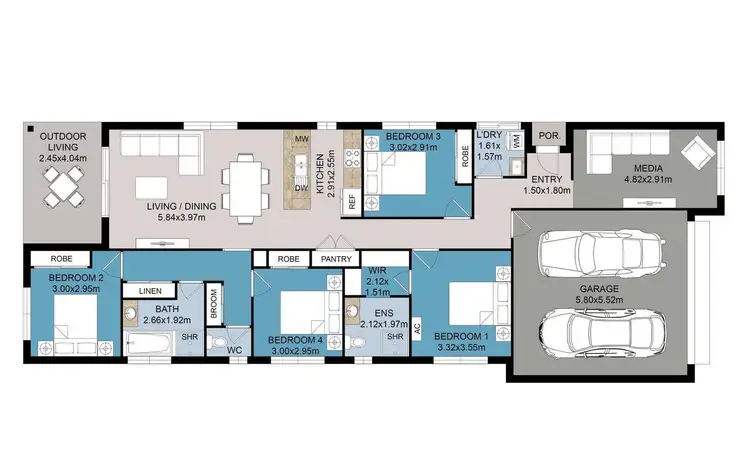 Floorplan of Homely house listing, 23 Scott St, Cleveland QLD 4163