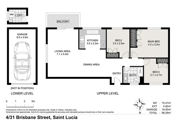 Floorplan of Homely unit listing, 4/31 Brisbane Street, St Lucia QLD 4067