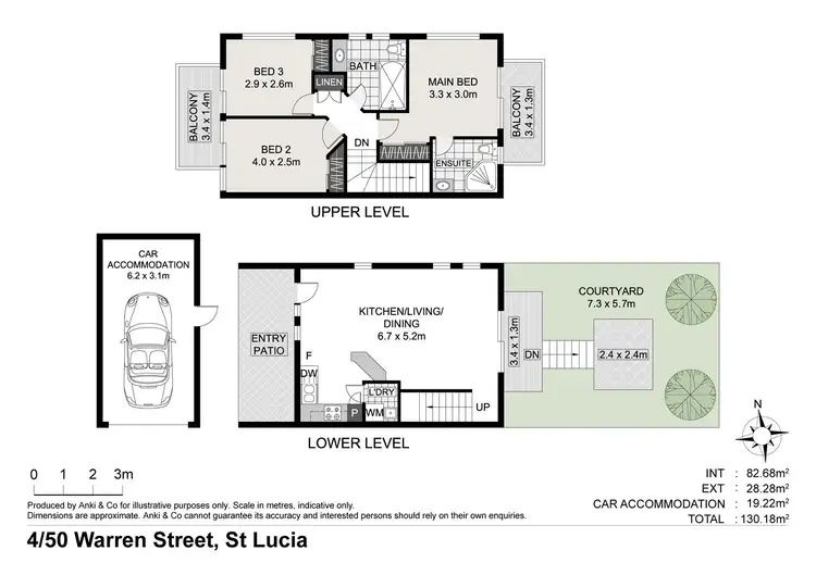 Floorplan of Homely townhouse listing, 4/50 Warren Street, St Lucia QLD 4067