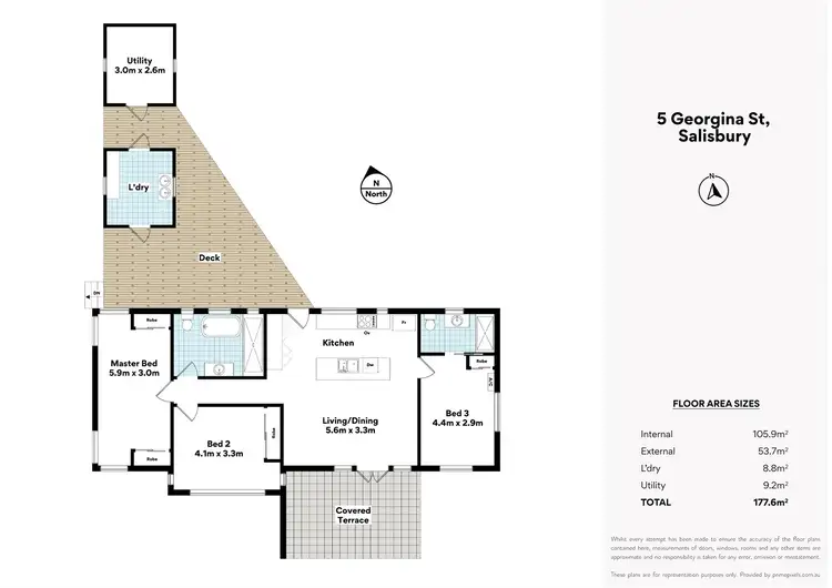 Floorplan of Homely house listing, 5 Georgina St, Salisbury QLD 4107