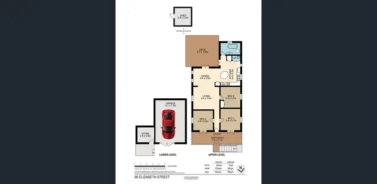 Floorplan of Homely house listing, 96 Elizabeth Street, Paddington QLD 4064