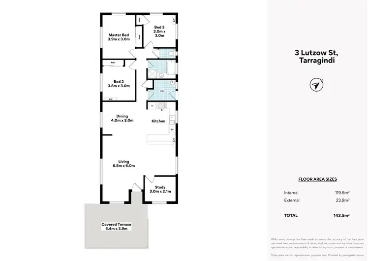 Floorplan of Homely house listing, 3 Lutzow St, Tarragindi QLD 4121