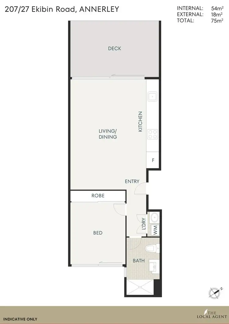 Floorplan of Homely unit listing, 207/27 Ekibin Road, Annerley QLD 4103