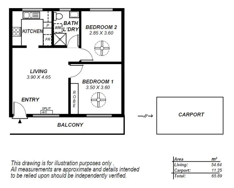 Floorplan of Homely apartment listing, 6/58 Sutton Terrace, Marleston SA 5033