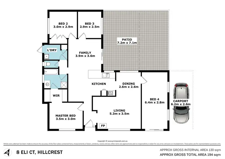 Floorplan of Homely house listing, 8 Eli Court, Hillcrest QLD 4118