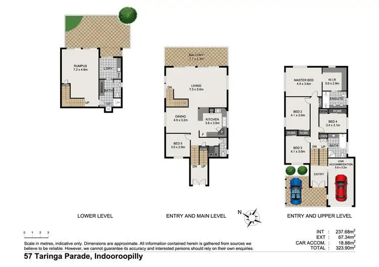 Floorplan of Homely house listing, 57 Taringa Pde, Indooroopilly QLD 4068