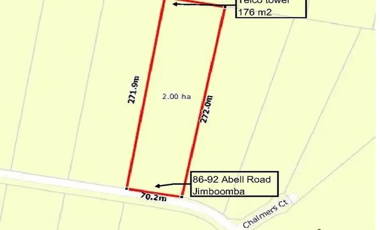 Floorplan of Homely land listing, 86-92 ABELL ROAD, Jimboomba QLD 4280