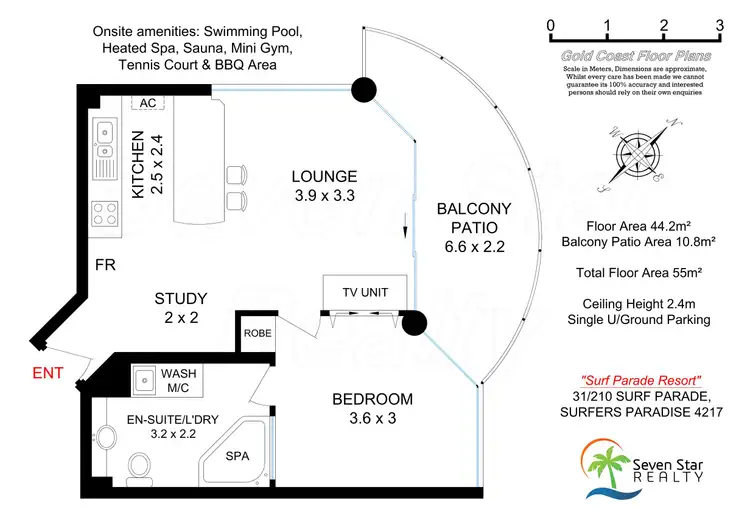 Floorplan of Homely unit listing, 31/210 Surf Parade, Surfers Paradise QLD 4217