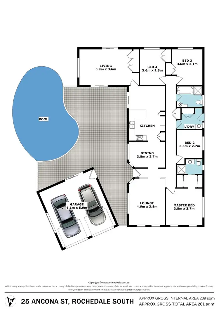 Floorplan of Homely house listing, 25 Ancona St, Rochedale South QLD 4123