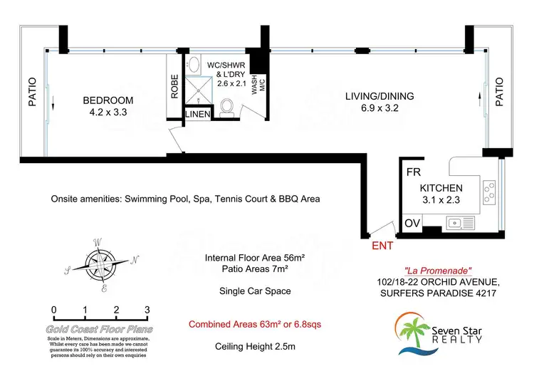 Floorplan of Homely unit listing, 102/18-22 Orchid Avenue, Surfers Paradise QLD 4217