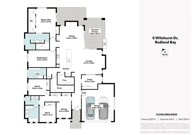 Floorplan of Homely house listing, 5 Wilohurst Dr, Redland Bay QLD 4165