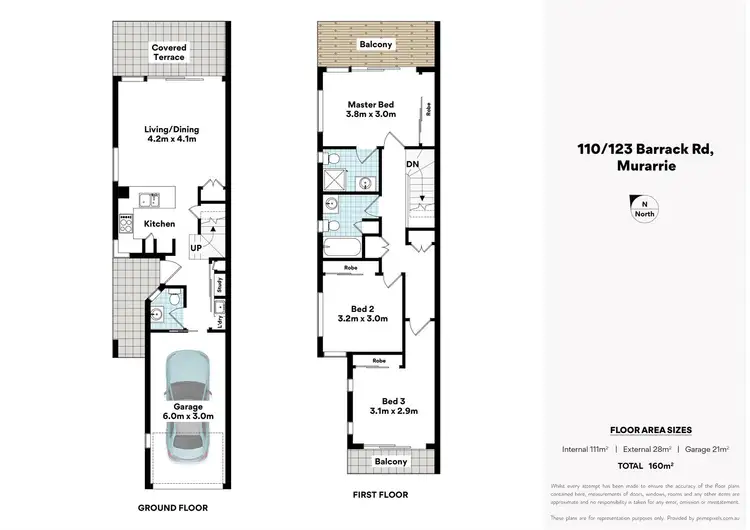 Floorplan of Homely townhouse listing, 110/123 Barrack Rd, Murarrie QLD 4172