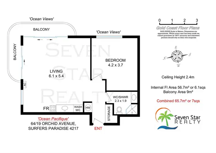 Floorplan of Homely unit listing, 64/19 ORCHID avenue, Surfers Paradise QLD 4217